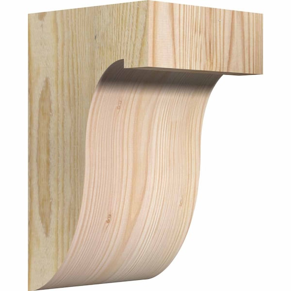Ekena Millwork Del Monte Rough Sawn Corbel, Douglas Fir, 6"W x 6"D x 10"H COR06X06X10DEL00RDF - main